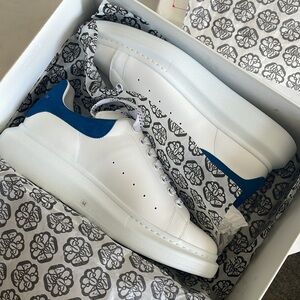 Alexander McQueen Suede-trimmed leather exaggerated-sole men’s sneakers Euro 44